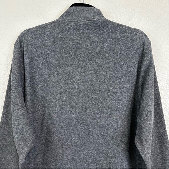 Old Navy Gray Fleece 1/4 Zip Embroidered Logo Men’s Sweatshirt, Sz Medium - Picture 7 of 12